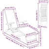 Atsilenkiantis ir sulankstomas saulės gultas 3 pcs