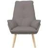 Fotelis krėslas Taupe 69 x 74 x 93 cm Audinys ir Fanera