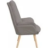 Fotelis krėslas Taupe 69 x 74 x 93 cm Audinys ir Fanera