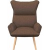 Fotelis krėslas Ruda 69 x 74 x 93 cm Audinys ir Fanera