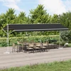 Atvira markizė 6 x 3 m Poliesteris Antracito