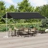 Atvira markizė 4 × 3 m Poliesteris Antracito