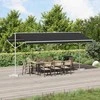 Atvira markizė Antracito 5 x 3 m Poliesteris