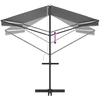 Atvira markizė 6 x 3 m Poliesteris Pilka