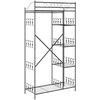 Atvira spinta Juoda 101 x 43 x 188 cm Plienas