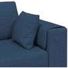 Sofa su pagalve 3 pcs Mėlyna audinys