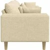 Sofa su pagalve Kreminė 250 x 77 x 76 cm audinys