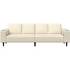 Sofa Kreminė 250 x 77 x 76 cm Kordūrinis audinys