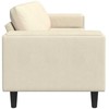 Sofa Kreminė 250 x 77 x 76 cm Kordūrinis audinys