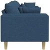 Sofa su pagalve Mėlyna 250 x 77 x 76 cm audinys