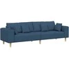 Sofa su pagalve Mėlyna 250 x 77 x 76 cm audinys