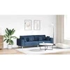Sofa su pagalve Mėlyna 250 x 77 x 76 cm audinys