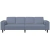 Sofa Mėlyna 250 x 77 x 76 cm Kordūrinis audinys