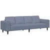 Sofa Mėlyna 250 x 77 x 76 cm Kordūrinis audinys
