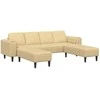 Sofa Pilkai žalia 250 x 188 x 76 cm Kordūrinis audinys