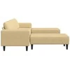 Sofa Pilkai žalia 250 x 188 x 76 cm Kordūrinis audinys