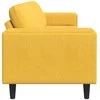 Sofa Šviesi geltona 250 x 77 x 76 cm Kordūrinis audinys