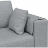 Sofa su pagalve Šviesiai pilka 250 x 77 x 76 cm audinys