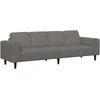 Sofa Šviesiai pilka 250 x 77 x 76 cm Kordūrinis audinys