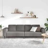 Sofa Šviesiai pilka 250 x 77 x 76 cm Kordūrinis audinys