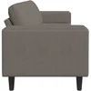 Sofa Šviesiai pilka 250 x 77 x 76 cm Kordūrinis audinys