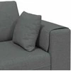 Sofa su pagalve Tamsiai pilka 250 x 77 x 76 cm audinys