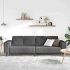 Sofa Tamsiai pilka 250 x 77 x 76 cm Kordūrinis audinys