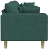 Sofa su pagalve Tamsiai žalia 250 x 77 x 76 cm audinys