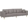 Sofa su pagalve Taupe 250 x 77 x 76 cm audinys