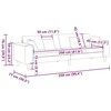 Sofa Tortora 250 x 77 x 76 cm audinys