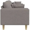 Sofa su pagalve Taupe 250 x 77 x 76 cm audinys