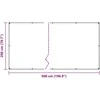 augalų danga su ąselėmis 2x5 m PVC