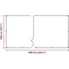 augalų danga su ąselėmis 2x6 m PVC