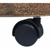 Augalų padėklai su ratukais, 6vnt., bronziniai, 30cm, plastikas