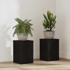 Augalų stovas 2 pcs Juodas ąžuolas 20 x 20 x 30 cm