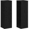 Augalų stovas 2 pcs Juodas ąžuolas 25 x 25 x 80 cm