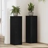 Augalų stovas 2 pcs Juodas ąžuolas 25 x 25 x 80 cm