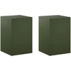 Augalų stovas 2 pcs Alyvuogių žalia 40 x 40 x 60 cm Plienas