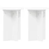 Augalų stovas 2 pcs Balta Ø29,5 x 40 cm Apdirbta mediena