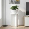 Augalų stovas 2 pcs Balta Ø29,5 x 40 cm Apdirbta mediena