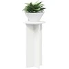 Augalų stovas 2 pcs Balta Ø29,5 x 60 cm Apdirbta mediena