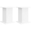 Augalų stovas 2 pcs Balta 30,5 x 30 x 43 cm Apdirbta mediena