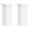 Augalų stovas 2 pcs Balta 30,5 x 30 x 60,5 cm Apdirbta mediena