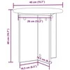 Augalų stovas 2 pcs Balta Ø40 x 40 cm Apdirbta mediena
