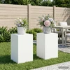 Augalų stovas 2 pcs Balta 40 x 40 x 60 cm Plienas