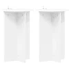 Augalų stovas 2 pcs Balta Ø40 x 60 cm Apdirbta mediena