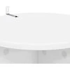 Augalų stovas 2 pcs Balta Ø40 x 80 cm Apdirbta mediena