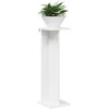 Augalų stovas 2 pcs Baltas 25 x 25,5 x 80,5 cm Dirbtinė mediena