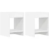 Augalų stovas 2 pcs Baltas 30 x 30 x 40 cm Dirbtinė mediena