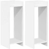 Augalų stovas 2 pcs Baltas 30 x 30 x 80 cm Dirbtinė mediena